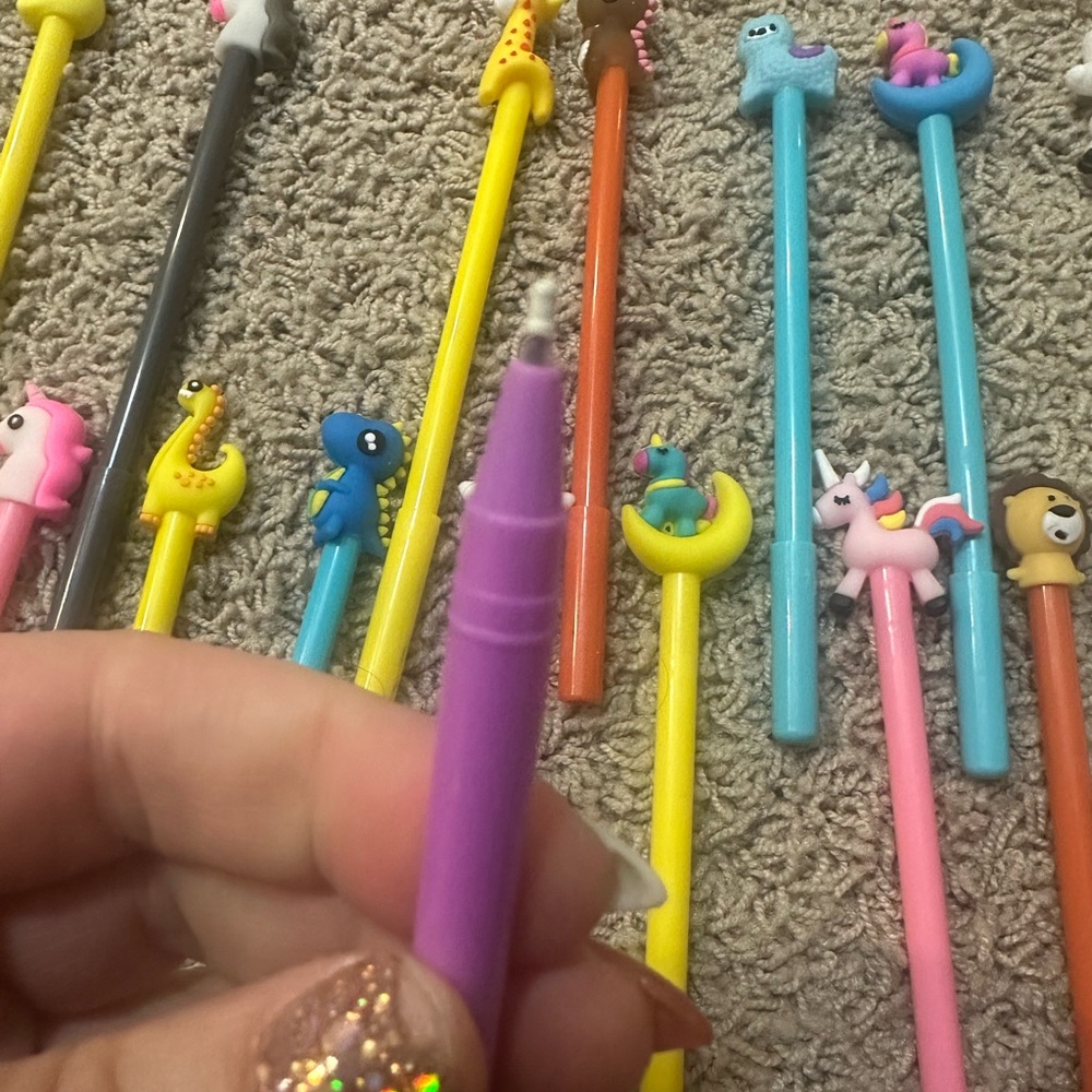 assorted Animal Gel Pens, Cartoon Pens With Black Ink, Novelty Pen Set